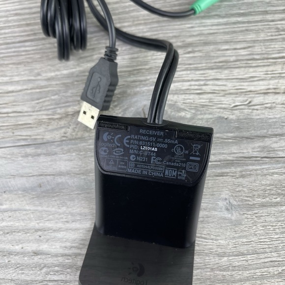 LOGITECH USB Receiver Keyboard & Mouse C-BT44 Wired Desktop EX-100 Dongle Only - Picture 9 of 13